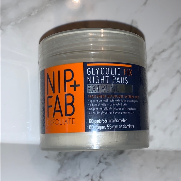 Sealed Nip+Fab Glycolic Fix Night Pads Extreme 60 Pads - Picture 2 of 10